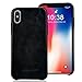 JISONCASE iPhone X Leather Case, iPhone X Case, Vintage Series Slim Back Case Grip Cover with Metallic Buttons for 2017 Apple iPhone X 5.8