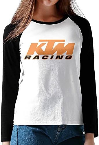 Womens KTM Racing Ken Roczen Logo Long Sleeve Raglan Baseball Shirt