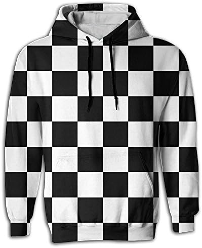 Checkered Flag Men's Hoodie Sweatshirt Pullover