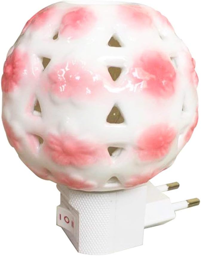 Okayji Ceramic Night Light Energy-Saving lamp Electric Plug Wall Lighting, 1- Piece (010)