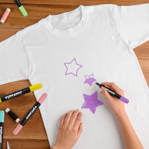 US Art Supply Super Markers 20 Unique Colors Dual Tip Fabric & TShirt
