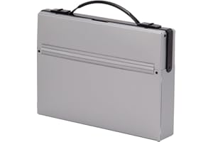 LIHITLAB Lihit Lab A660-26 Dulles Bag, A4, Silver