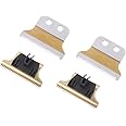 TorSor 2 Pack Vintage T9 Hair Clipper Blades Replacement for 28mm Height T-Blade 40mm Wide Electric Trimmer Haircut T-9 Head Razor Shaver Cutter Outliner Edger Detailer Repair Parts
