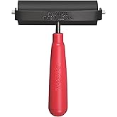 Speedball Deluxe Hard Rubber Brayer - 80 Durometer Roller With Heavy Duty Steel Frame - 4 Inches