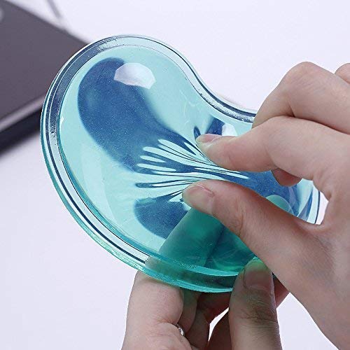 LetGoShop Silicone Gel Wrist Rest Cushion Heart-shaped Translucence Ergonomic Mouse Pad Cool Hand Pillow Effectively Reduce Wrist Fatigue and pain(Purple)