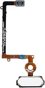 ZHM Cell Phones Repair Replacement Part for Samsung Home Button for Galaxy S6 Edge / G925(Black) Spare Parts (Color : White)