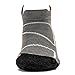 Feetures! Men's Elite Merino+ Cushion No Show Tab, Gray + Lava, medium