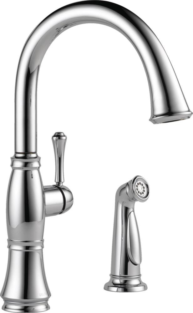 Best Delta Cassidy Four Hole Kitchen Faucet