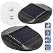 Seanme Solar Motion Sensor Alarm,Solar Lights, Wireless Driveway Alarm, Outdoor,Indoor Weatherproof Business Detect Alert with 2 Sensor and 1 Receiver,38 Chime Tunes - LED Indicators