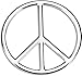 Cruiser Accessories 83063 Chrome 3D-Cals Peace Decal