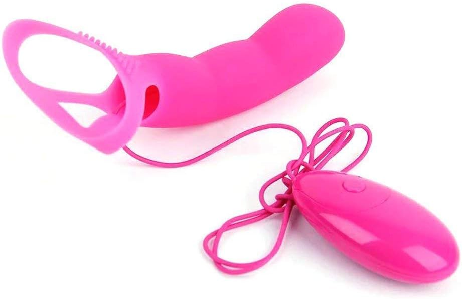 7 Speed Finger Strȁp On Sleeve G Spotter Víbrántór ĊLǐtǒris SimülâϮor for Women Orgãsm MáŝTǔrbetion Couple Flirting