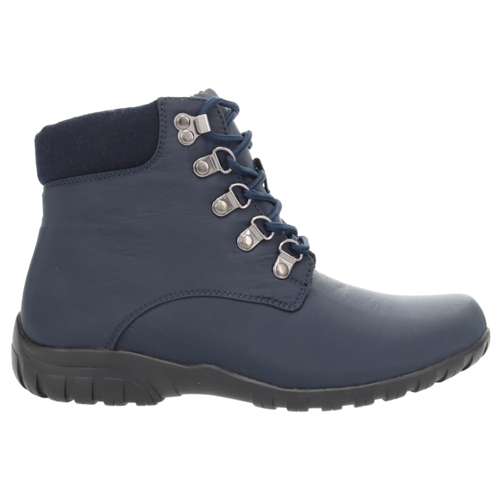 Propét Women’s Dani Ankle Lace Snow Boot,Navy,10