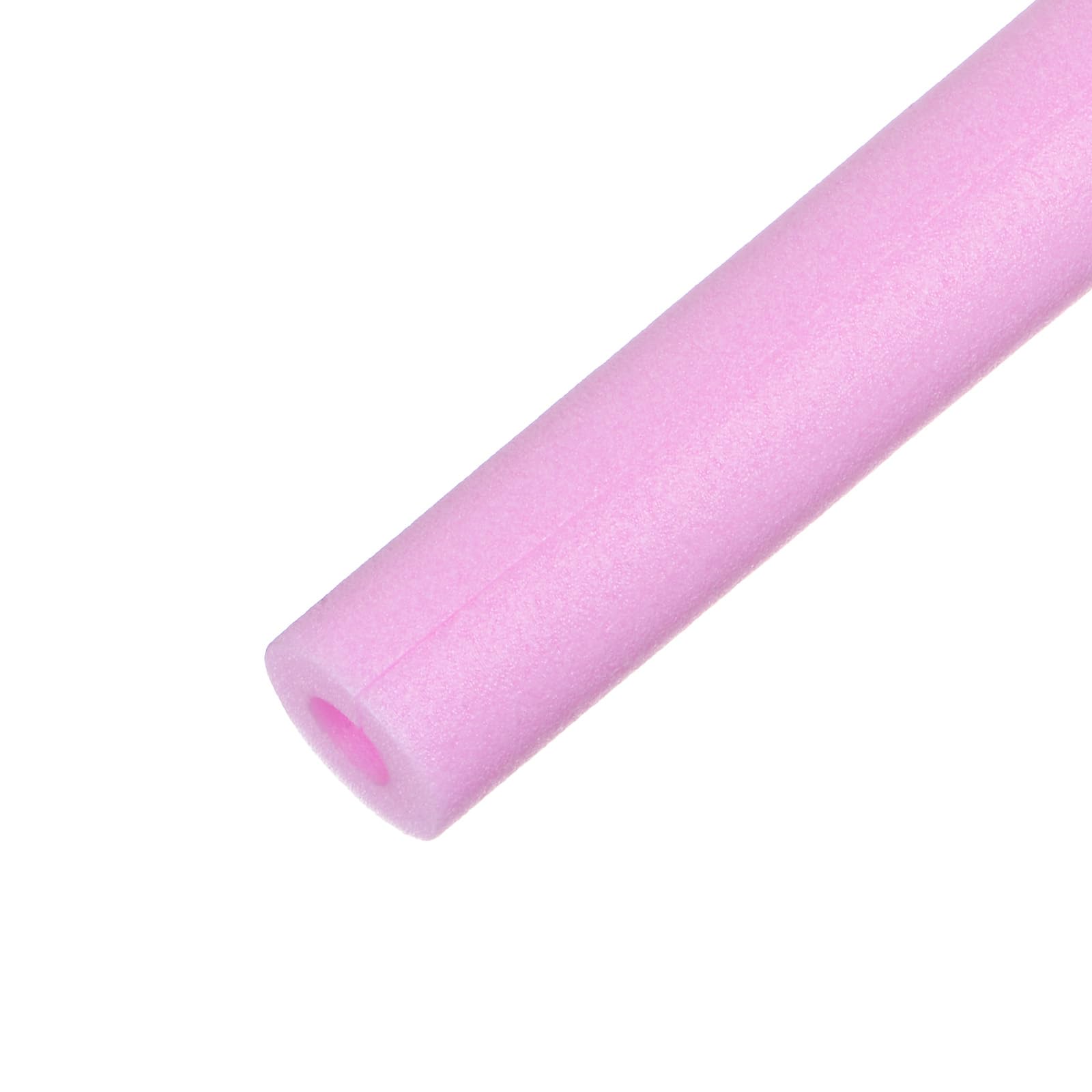 M Clan pietra Insulation Pipe Foam Tube - 17x2.4(LxOD), Pre-Slit Clamp Edge Protection & Padding Protection/Handle Water Pipes [Pink]