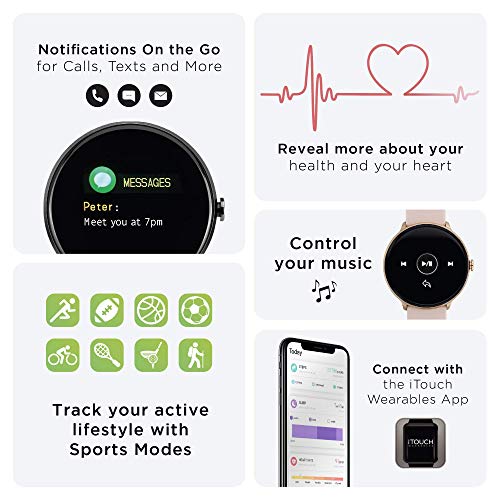 iTouch Sport Smartwatch Fitness Tracker Heart Rate Step Counter