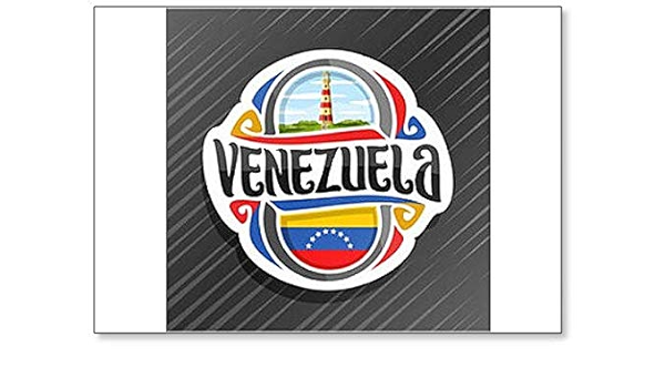 Imán clásico para nevera con diseño de faro de la bandera venezolana en Punta Zaragoza