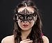 Venetian Style Black Sexy Lace Masquerade Party Masks, Set of 15