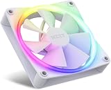 NZXT F120 RGB Fan RF-R12SF-W1 120mm White Silent RGB Lighting 18 LEDs view 3