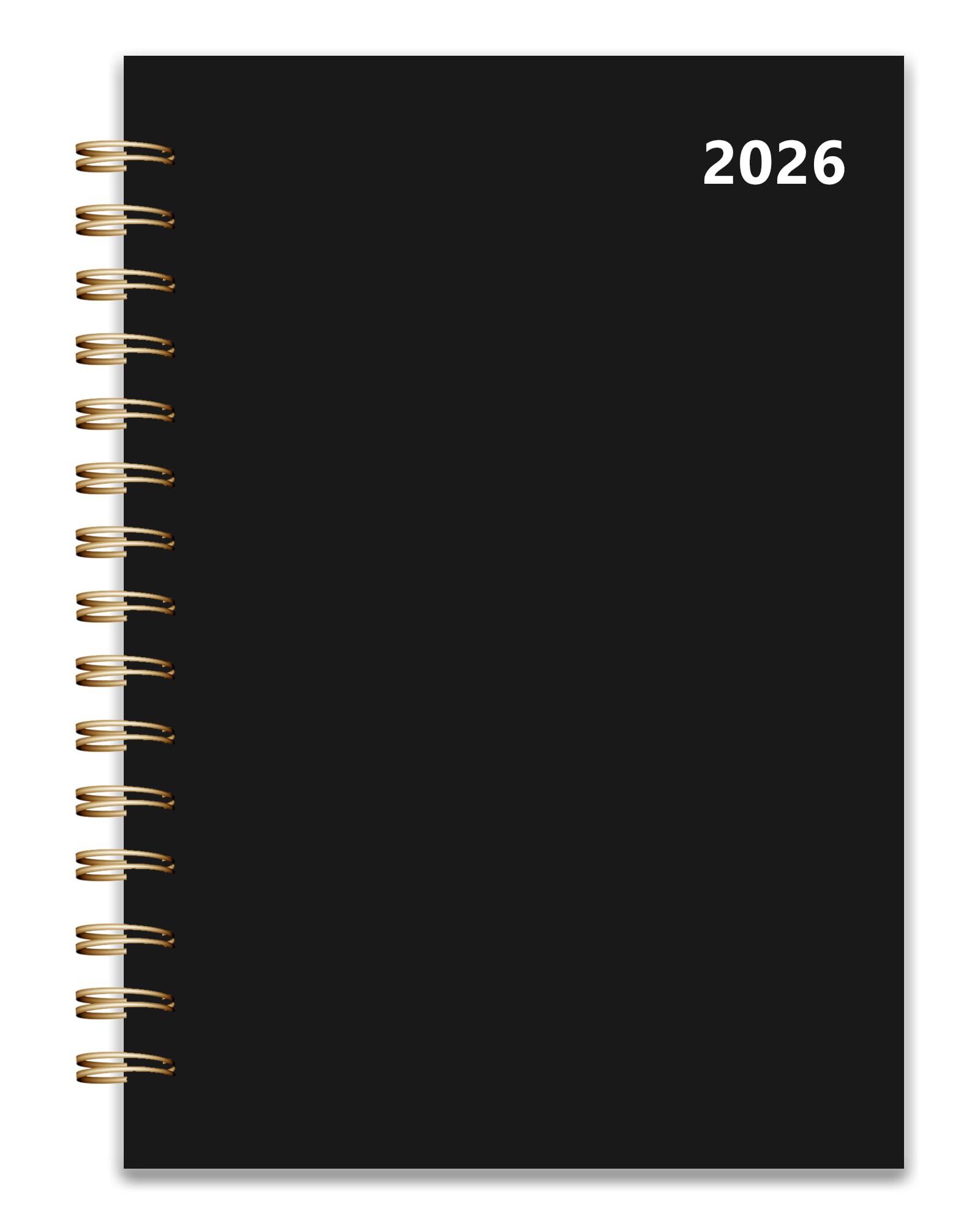Photo 1 of 2026 Weekly and Monthly Planner, From January 2026 to December 2026, 5.5" x 8.5" Daily Planner for Productivity, Goal Setting & Time Management, Organizer for Work & School - Black Hard Cover
