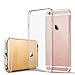 Case Tech Company Slim Snap On Transparent Bumper Case with Dust Plugs for iPhone 6 Plus And 6s Plus