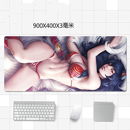 JINHONG XXL Professional Large Mouse Pat & Computer Game Mouse Mat (35.5x15.7x0.12IN Anime Mouse pad)(LJL026)