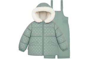 OSHKOSH B'GOSH Osh Kosh Girls' Ski Jacket and Snowbib Snowsuit Outfit Set
