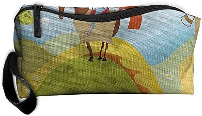 New Silhouette Of Cosmetic Bag Pencil Case Travel&home Portable Graphic Hanging Toiletry Travel Bag