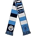 Icon Sports Officially Licensed International Soccer Clubs, Premium Acrylic Reversible Striped Unisex Soccer Scarf