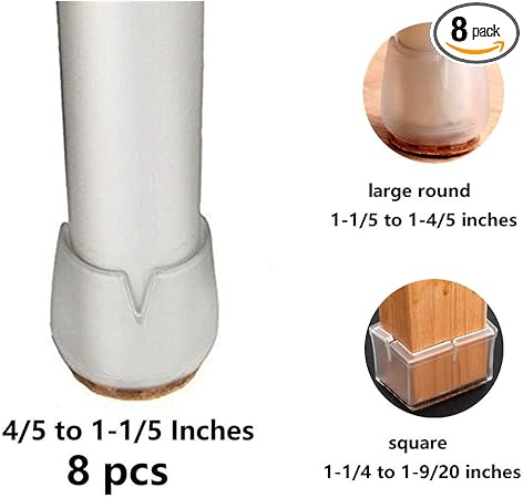 Bloss Chair Leg Feet Wood Floor Protectors Set Slicone Furniture