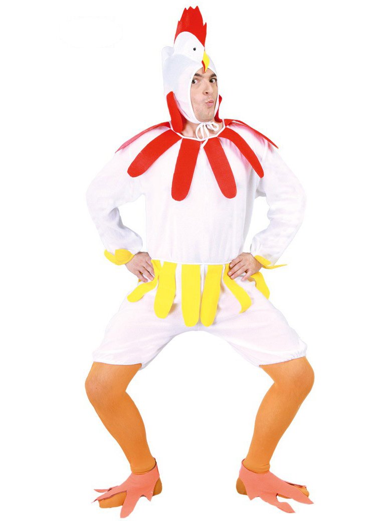 Guirca 80605 Hen Rooster Costume White One Size