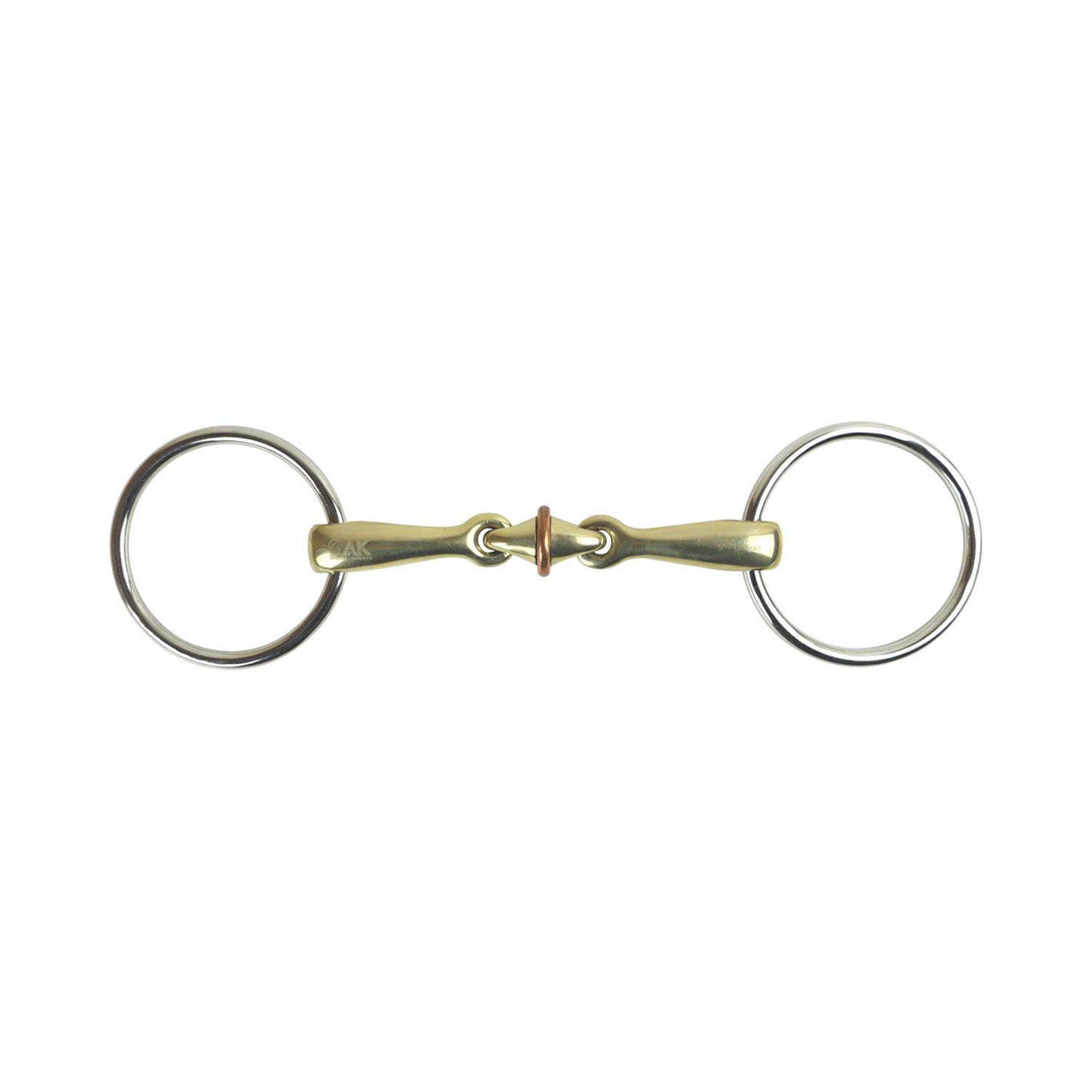 AK Loose Ring Lozenge with Cooper Roller Middle Link in German Silver AKRS-2625 (5.0", German-Silver)