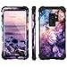 Fingic Galaxy S9 Case, Samsung S9 Case Heavy Duty Dual Layer Protection Hybrid Hard PC Soft Silicone Rugged Bumper Full-Body Shockproof Protective Case for Samsung Galaxy S9 5.8 inch, Nebula Black