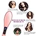 ADTZYLD Hair Straightener Brush, Hair Straightening Brush Comb Ionic Ceramic Upgraded Professional LCD Display Electric Straightening Irons Straight for Women (Pink)thumb 1
