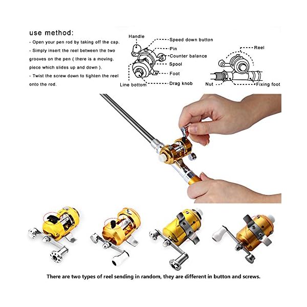 Mini-Travel-Fishing-Fish-Pen-Reel-Rod-Pole-Gift-Alloy-E