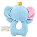FOREAST Hand Grasp Baby Rattles Toys Soft Animal Doll 2 Pcs Set (Elephant and Owl) Newborn Gift for 0-3 Years Boys / Girls