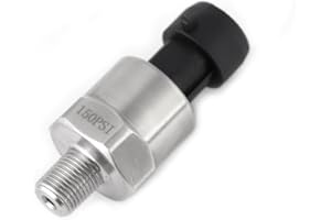 Hilitand Psi Pressure Transducer 1/8NPT Thread Stainless Steel Pressure Transducer Sender Sensor for Oil Fuel Air Water (150PSI)