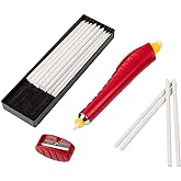 BOHIN Chalk Pencil with Refill, White Marking Tool for Sewing &amp; Tailoring