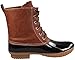 AXNY Dylan Women's Lace Up Two Tone Combat Style Calf Rain Duck Boots