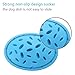 Titan Forest Adventure Design Dog Bowl Anti-chocking & Slow Food Dog Bowl - Silicone Pizza Design & Interesting Training Feeder - The Weight-loss Pet Bowl, Non-slip Base, Blue