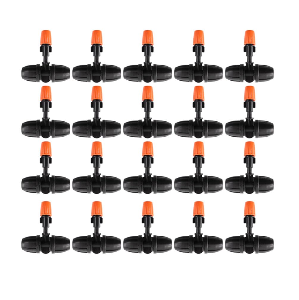 Pack of 12 Water Sprinklers, Adjustable Mist Nozzles, Dripper Irrigation for Flower Beds, Vegetables, Gardens, Lawn