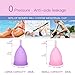 Menstrual Cups ULG 2-Pack Feminine Hygiene Cups with 2 Free Bags to Carry Small and Large (Pink and Purple) Alternative Option for Cloth Sanitary Napkins