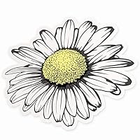 Daisy Flower for Car Window | 4" Floral Sticker | Vinyl Decal for Hydroflask, Laptop | Made in USA