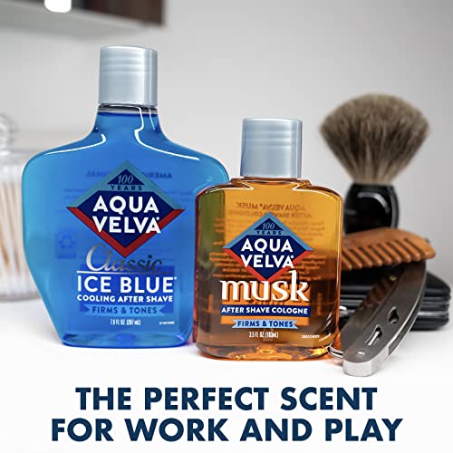 Aqua Velva After Shave, Classic Ice Blue, Soothes, Cools, and Refreshes