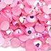 Zbella 3,000 Piece Resin 14-Facet Flat Back Round Rhinestones 3mm ss10, 4mm ss16, 5mm ss20 Bulk Free Rhinestone Picker Wax Pencil (AB Pink)