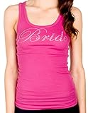 Bride Rhinestone Longer Length Tank