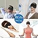 Sleep Headphones Bluetooth, Upgraded Sleep Mask Bluetooth Headphones- Ultra Thin HD Stereo Speakers Eye Mask for Sleeping, Soft and Handsfree, Long Play Time