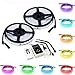 IWISHLIGHT 32.8ft 10M SMD 5050 Dream Magic RGB Color LED Color Flexible Light Strip IP67 Water-resistant + IC6803 IC Chip + 133 Change RF Remote Controller