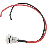 Create idea 1PC Guitar Momentary Push Button Switch 8mm Mounting Diameter for Replace Mini Tone Pot in Guitar Stainless Steel Guitar Switch
