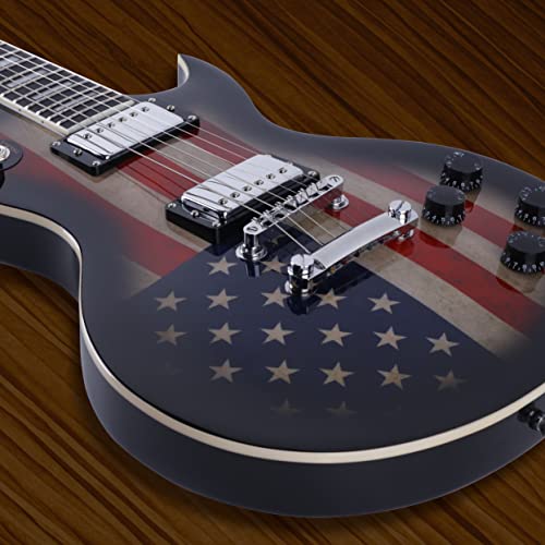 Leo Jaymz Full Size Single Cut Electric Guitar Mahogany Body，Mahogany