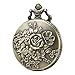 MORFONG Pocket Watch Vintage Steampunk Flower Pattern Fob Quartz Watch for Men Women