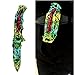 Promithi Camo EDC Small Pocket Knife Stainless Steel Blade Camping Hunting Survival Outdoor Folding Knife,Collection Knives,8 Inch,Colorful,with Belt Clip (Yellow)